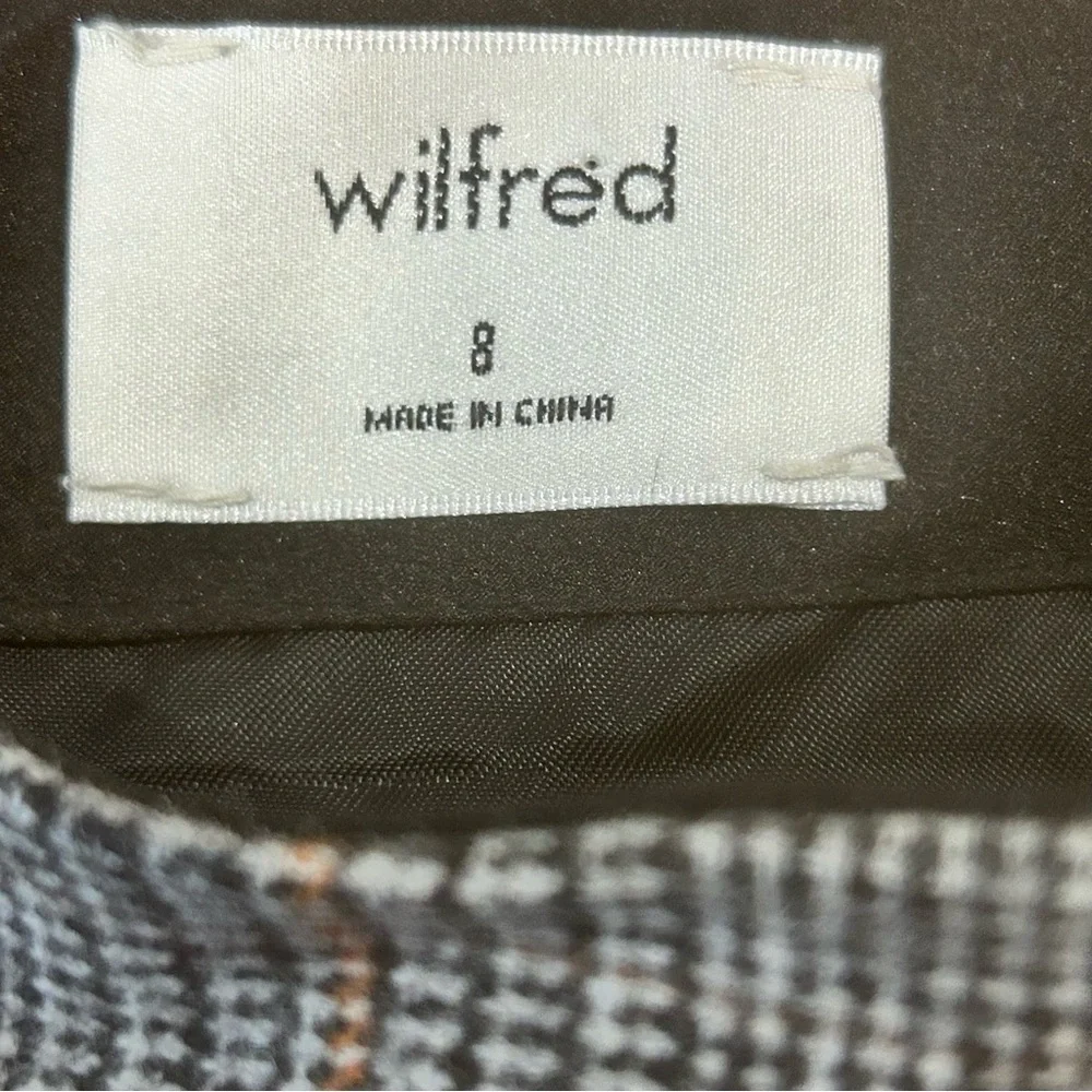 Wilfred aritzia Plaid Mini Skirt Wool Cashmere Preppy Schoolcore 8 runs like 6 - Picture 5 of 11